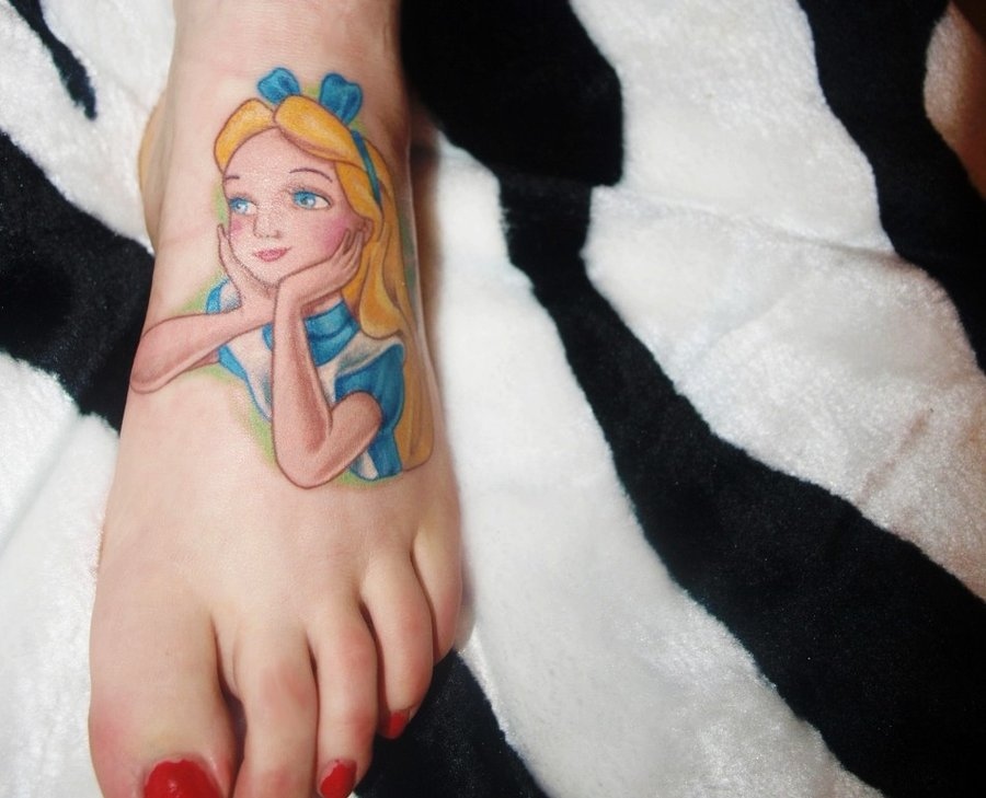 alice, blonde and feet