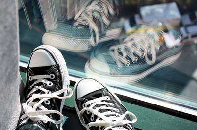 all star,  black and white and  converse
