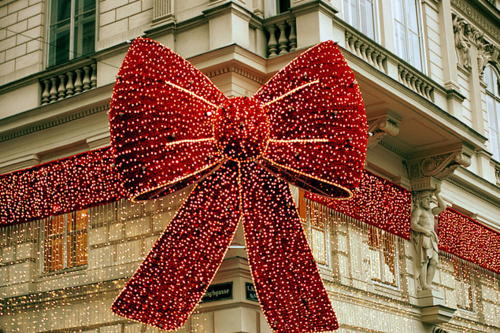 beautiful, bow and christmas
