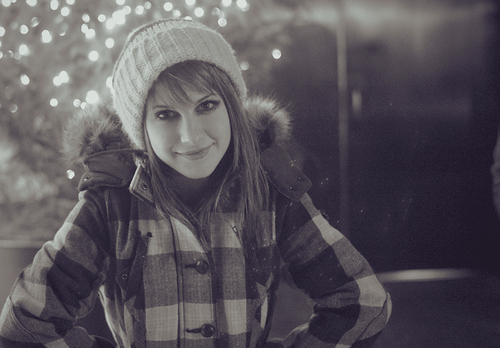 black and white girl hayley williams paramore sepia tone