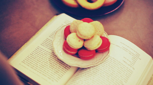 book,  cookies and  french