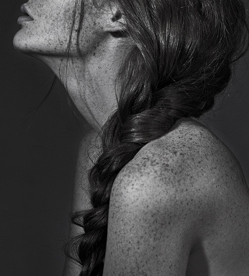 braid,  freckle and  girl