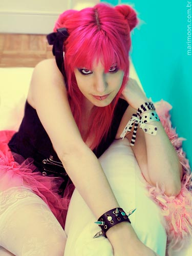 brazilian girl color me pink colored hair coloured hair dyed hair
