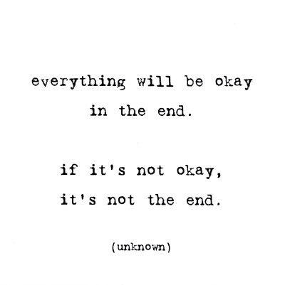 everything, everything will be okay and love