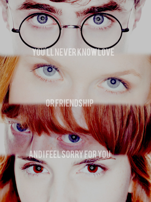 ginny weasley, harry potter and hermione