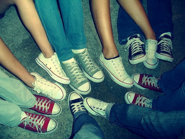 all star, converse and friends
