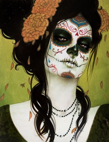 art, caveira, make up, mexico, muertos, pin up