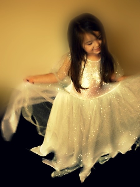 bright, dress, girl, glitter, light, little