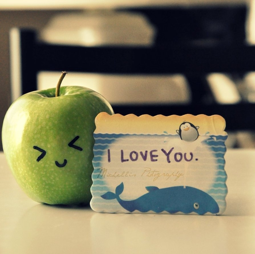 apple, cute, i love you and love - image #83148 on Favim.com