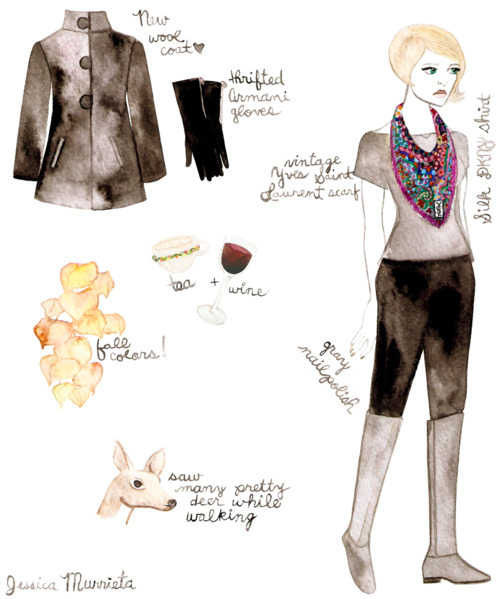 armani, art, deer, dkny, fashion, fashion illustration