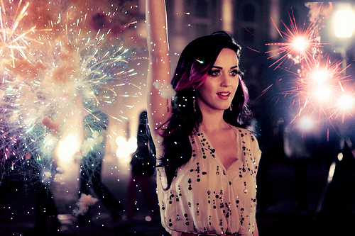 awesome, fireworks and girl