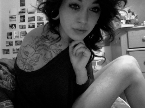 black and white, curly and curly hair