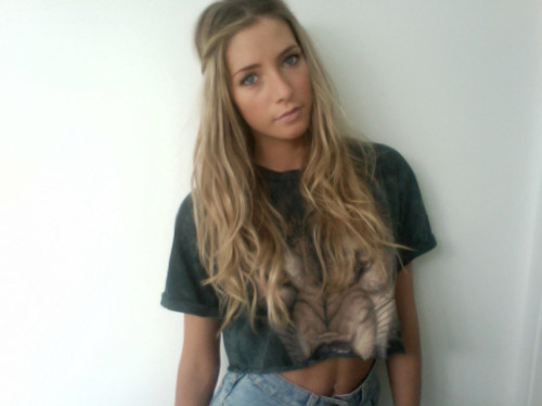 blonde, crop tee, curly, denim, fashion, girl