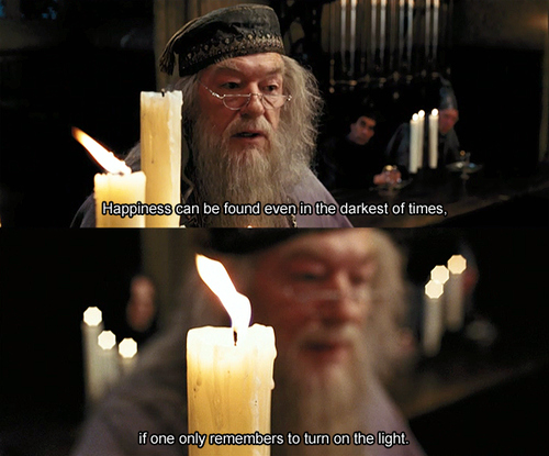 candle, darkest times and dumbledore