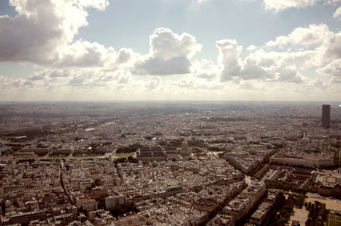 city, clouds and paris