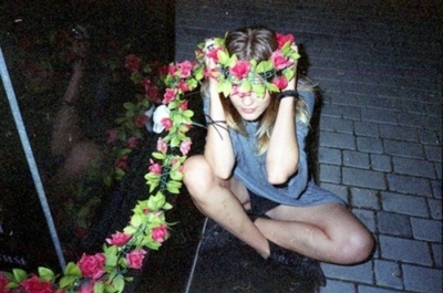 film photography,  flowers and  girl