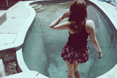 girl, photography and pool