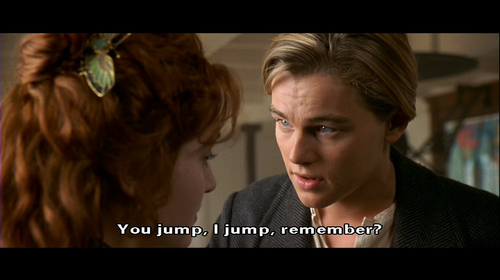 jack and rose,  kate winslet and  leonardo dicaprio