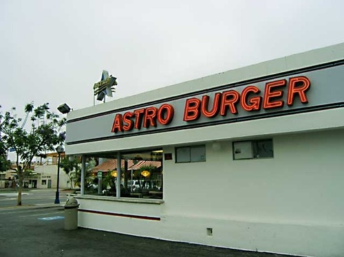 astro, burger and california