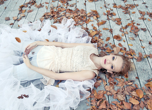 autumn, ballerina and dress