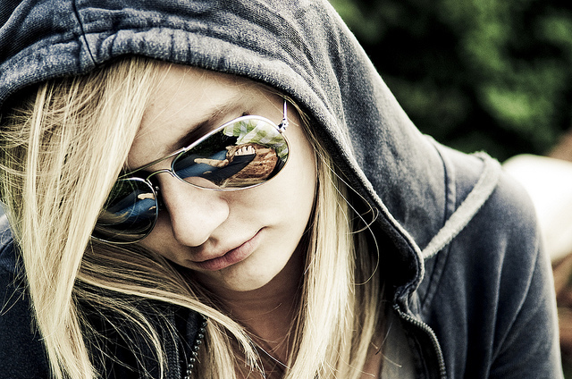 blonde, cap and girl