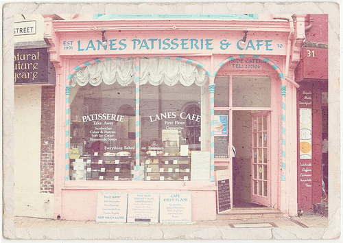 cafe, cute and pink