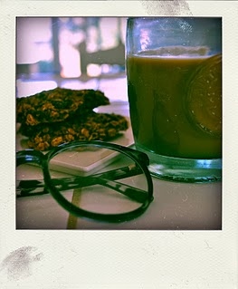coffee,  cookies and  glasses