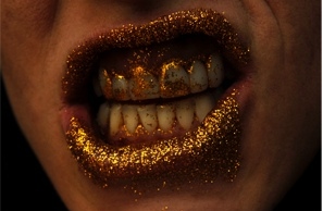 glitter,  glitterous and  gold
