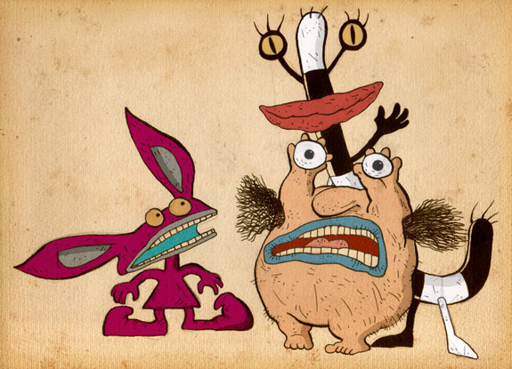 90s, aaahh!!! real monsters! and art