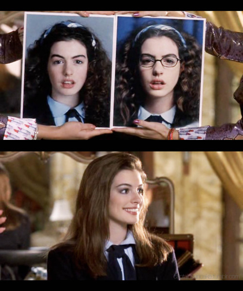 anne hathaway, disney and makeover