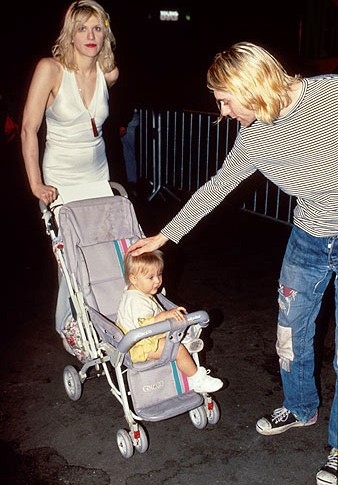 baby, couple and courtney love