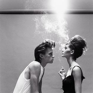 boy, couples, girl, hair, smoke