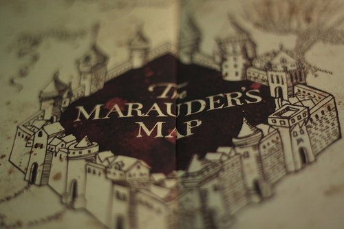 harry potter, map and marauders