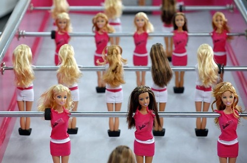 barbies, foosball and funny