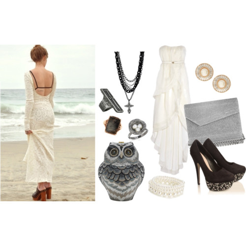 beach, bracelet, fashion, girls dress, heels, lace