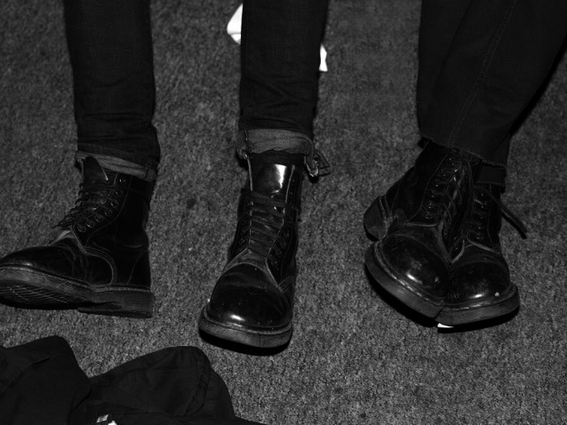 black and white, boots and doc martens