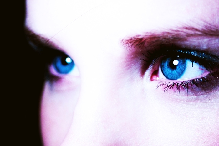 blue, eye and face