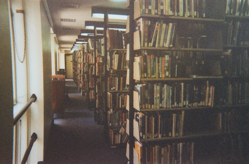books, bookshelves and film