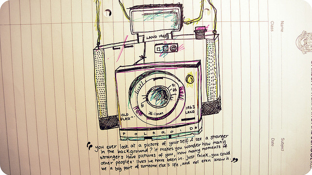 camera, drawing and life