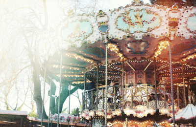 carousel,  festive and  happy
