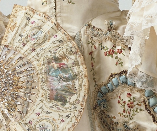 aristocrat, embroidery and fan
