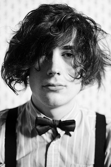 black & white, bow tie and boy