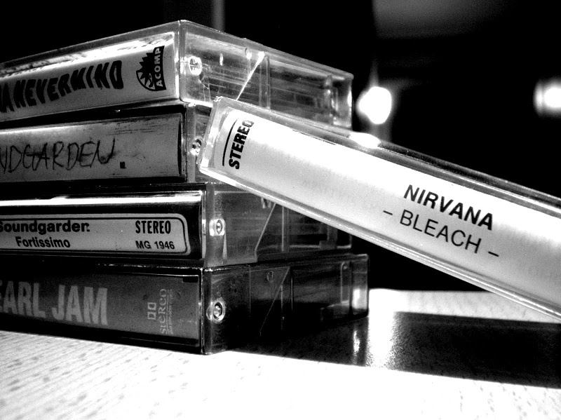 black and white, bleach and cassette