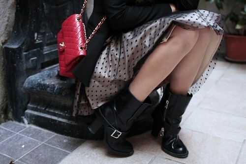 bag, boots and chanel