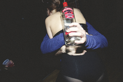 alcohol, bottle and girl