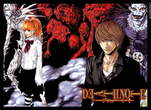 anime, death note and light