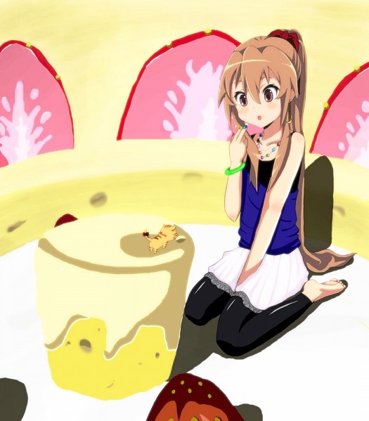 anime, strawberry and taiga