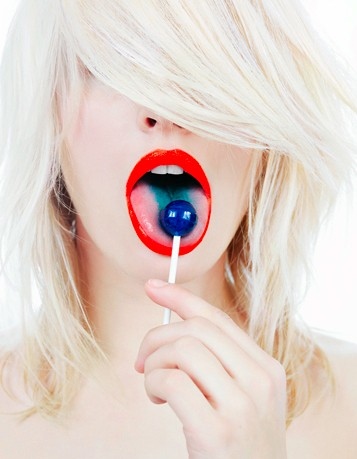 blue, lips and lollipop