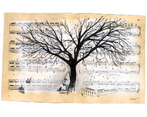 art, music and tree