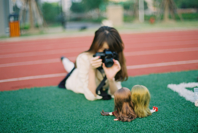 camera, doll and dolls